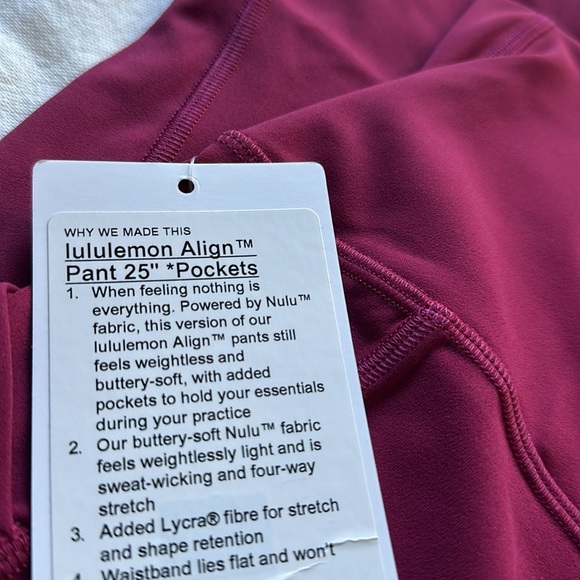 Lululemon Align HR with pockets - Picture 2 of 3